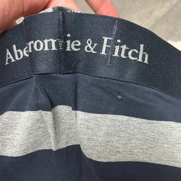 Abercrombie & Fitch Gray and Black Boxer Briefs Premium Knit - Picture 3 of 5